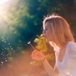 人生就像蒲公英,女生吹蒲公英唯美头像图片