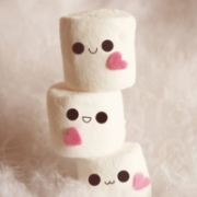 唯美彩色的棉花糖头像图片