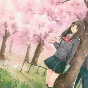 唯美插画手绘头像图片