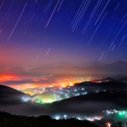 唯美流星雨梦幻风景头像图片