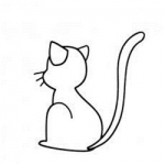 可爱猫咪简笔画头像图片大全