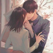 深情相爱情侣动漫头像图片