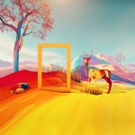 五彩斑斓抽象头像图片