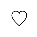 线条简笔画爱心桃心头像图片