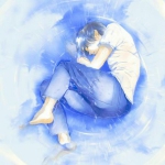 缩成一团男生动漫头像图片