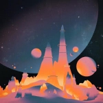 梦幻宇宙风景头像图片