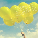 晴天气球清新头像图片