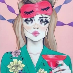 欧美喝酒女头图片