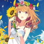 唯美清纯二次元少女头像图片