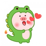 可爱萌的关于猪的微信头像图片