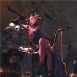 动漫女生图片冷酷恶魔头像