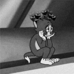 汤姆猫丧图黑白头像