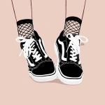 双脚个性帆布鞋头像图片