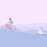 清新干净骑单车背影漫画男头图片