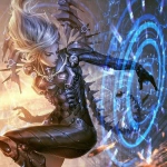 女生激情燃烧游戏头像图片