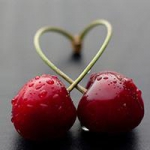 意境创意樱桃爱心头像图片