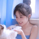 甜美治愈丸子头女头图片