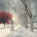 意境古风伤感背影头像图片