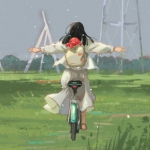 女生放飞自我励志背影头像图片