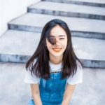 清新微笑阳光治愈系女头图片