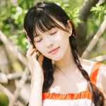 清新文艺思念女头图片