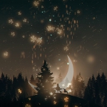 梦幻治愈系夜晚头像图片