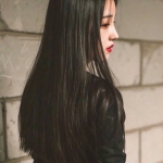 长发伤感侧脸女头图片