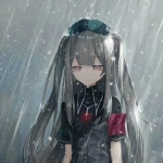 漫画雨中伤感女头图片