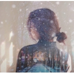 意境伤感背影女头图片