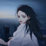 动漫伤感没心没肺女头