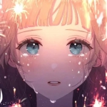 唯美流泪孤独动漫女头图片