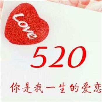 浪漫的520表白带字头像图片(图14)