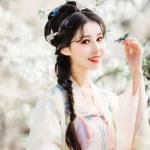 清新悠悠古韵古风女头图片