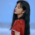 清新苦情乌黑长发女头图片