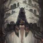 漫画超酷暗黑系女头图片