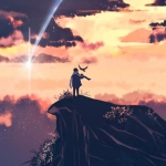 到达山顶意境头像图片