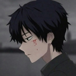 伤感侧脸动漫男头图片