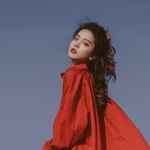 红唇红衣惊艳伤感女头图片