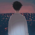 孤独伤感漫画男生背影头像图片