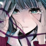 动漫女生泪如雨下头像图片