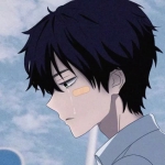 漫画男生流泪侧脸伤感头像图片