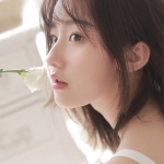 清新伤感侧脸女头图片