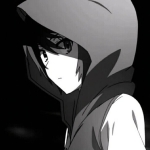 酷酷的黑白警惕动漫男头图片