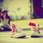 唯美帆布鞋头像图片