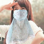 戴口罩真人女生qq头像图片