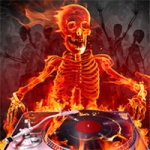 火焰炫酷骷髅头头像图片
