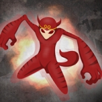 霸气动漫红色猴子头像图片