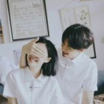 清新清纯情头一对两张图片,初见初识