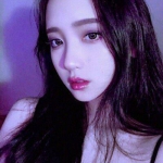 紫色系列女生头像真人温柔个性图片