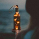 夜晚风景头像超清唯美意境图片 灯光放烟花